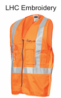 3810 Day/Night Cross Back Cotton Safety Vest…Emb Atlas Logo L/C….DNC/Emb