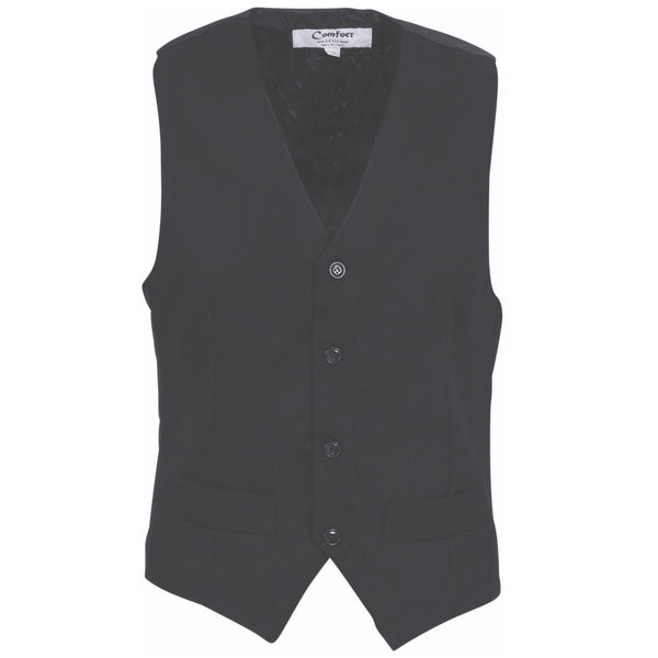 4301 Mens Black Vest….Supplied Plain…CU