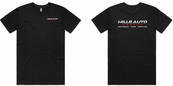 3006 Youth Staple Tee….with Printed Hills Auto Centre Logo LC & Back….AS/BJM