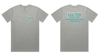 Men's Classic Tee....Embroidered Luxor Logo L/C and 2 col Print Back Back....AS/Emb/DMH