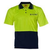 SW01CD High Visibility CoolDry Short Sleeve Polo…with Print L/C & Back A&A Arbor Logo..Shi/BJM