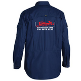 BS6414 X Airflow Ripstop LS Shirt….Emb G&J Automotive Logo L/C & Printed G&J Automotive Logo on Back…Bis/Emb/BJM