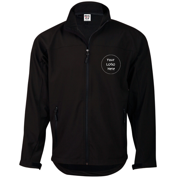 Men’s SoftshellTM Sports Jacket Black...with L/C Logo....BJM/Emb