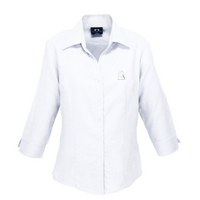 LB3600 Womens Oasis 3/4 Sleeve Shirt…with Emb Alive Realty Logo LC…..FB/JSE