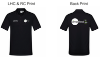 P815MS Mens Aero Short Sleeve Polo….with Printed Simplified Logo L/C & Back & RC Name "Joey"….FB/BJM