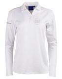Ladies Victory Polo L/S....Embroidered IM Logo on the L/C and Praesidium Logo Right Sleeve....Shi/Emb
