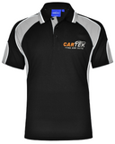 PS61 Polo Black/Ash Polo…Emb Cartek Logo L/C & Back….Shi/JSE