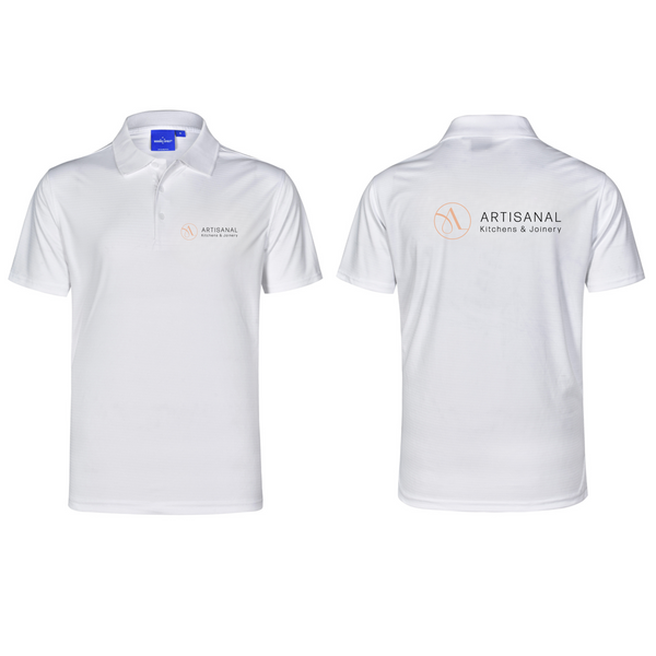 PS75 Icon Polo Men's…Emb L/C & Print Back Artisanal Logo…Shi/JSE/BJM