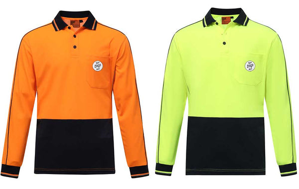 Hi Vis Sustainable Cool Breeze Safety Polo....Printed 1 Col Logo L/C....BJM/BJM