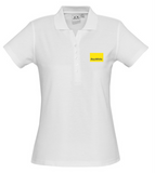 P400LS Womens Crew Short Sleeve Polo…Embroidered Ray White Logo L/C....FB/Emb