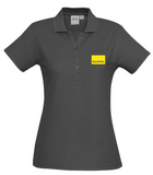 P400LS Womens Crew Short Sleeve Polo…Embroidered Ray White Logo L/C....FB/Emb