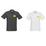 P400MS Mens Crew Short Sleeve Polo…Embroidered Ray White Logo L/C....FB/Emb