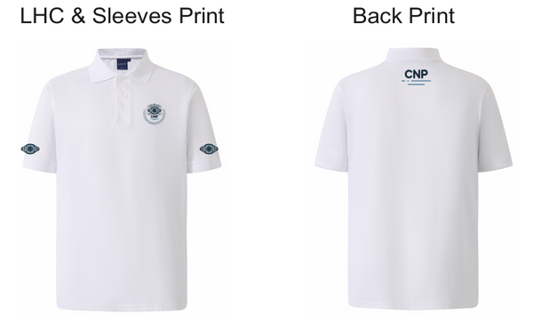 CP0754 Men's Adults Basic Polo….with Printed CNP Security L/C, Sleeves & Yoke….PNW/BJM