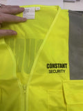 V85 Executive Day Night Vest.....with Emb Constant Security Logo L/C & Printed SECURITY in Reflective on back....PTs/JSE/BJM