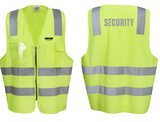 V85 Executive Day Night Vest.....with Emb Constant Security Logo L/C & Printed SECURITY in Reflective on back....PTs/JSE/BJM