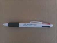 Plastic Pen Ballpoint Odette.... Logo 2 Colour pad Print....PMA