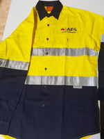 LONG SLEEVE SAFETY SHIRT Y/N....embroidered AFS Logo L/C & Back....Shi/Emb