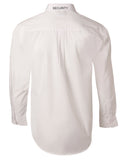 Mens Poplin Shirt L/S....Embriodered ‘’security’’ patch on back of neck and L/C....BJM/Emb