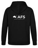 Fleecy Hoodie Men's....Powerprint 1 Col AFS Logo L/C & Back....Shi/Js