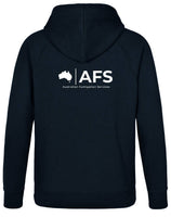 Fleecy Hoodie Men's....Powerprint 1 Col AFS Logo L/C & Back....Shi/Js