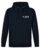 Fleecy Hoodie Men's....Powerprint 1 Col AFS Logo L/C & Back....Shi/Js