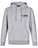 Fleecy Hoodie Men's....Powerprint 1 Col AFS Logo L/C & Back....Shi/Js