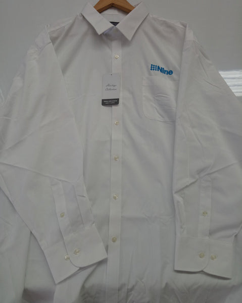 Mens Euro Long Sleeve Shirt....with Channel Nine Logo L/C....Biz/Emb