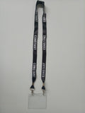 Lanyard Taurus 20mm with Double Carabiner and breakaway clip at neck....Printed both sides with PVC Pocket Holder 90 x 55 - 3 Slots....KD