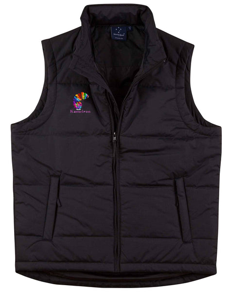 Padded Vest Men's...Embroidered Kameleon Logo R/C....Shi/PNW