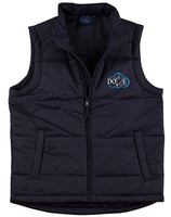 Padded Vest Men's Navy....Embroidered Dove Logo L/C....Shi/Emb