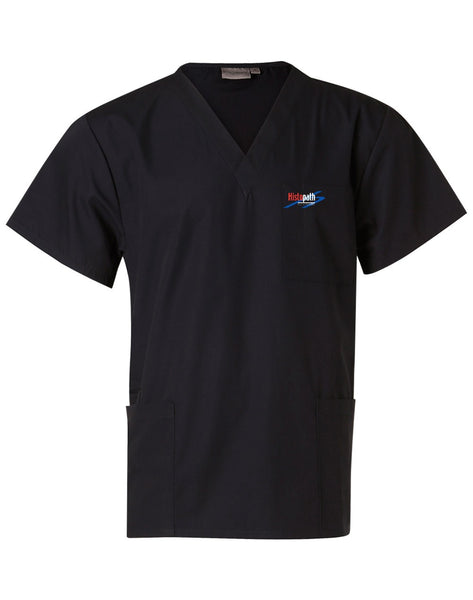 Unisex Scrub Top....Embroidered Histopath Logo L/C....Shi/Emb