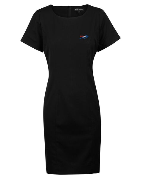 Ladies’ Poly/Viscose Stretch, Short Sleeve Dress....Embroidered Histopath Logo L/C....Shi/Emb