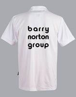 Ladies Victory TrueDry Polo White....Embroidered BNG Logo L/C & 1 Colour A4 Print on the back....Shi/PNW/Emb
