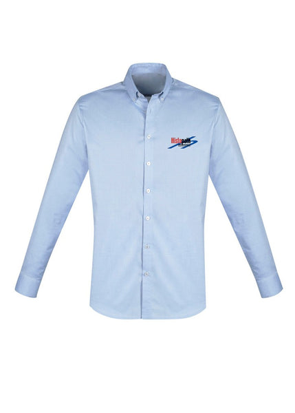 Camden Mens Long Sleeve Shirt.... Embroidered Histopath Logo L/C...FB/Emb