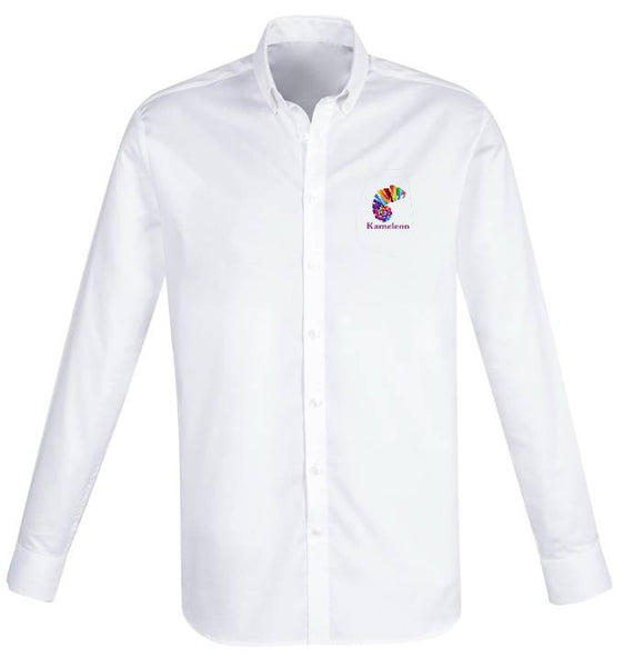 Camden Mens Long Sleeve Shirt....Embroidered Kameleon Logo L/C....FB/Emb