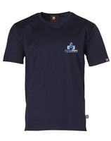 Unisex TrueDry® Tee Navy....2 Colour Embroidered Eternal logo L/C....Shi/Emb