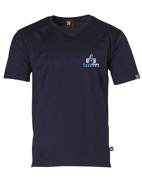Unisex TrueDry® Tee Navy....2 Colour Embroidered Eternal logo L/C....Shi/Emb