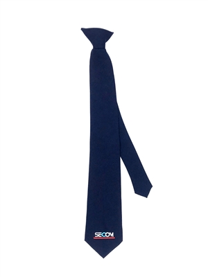 Z-Clip On TieSecom Tie....with SECOM embroidery...BJ